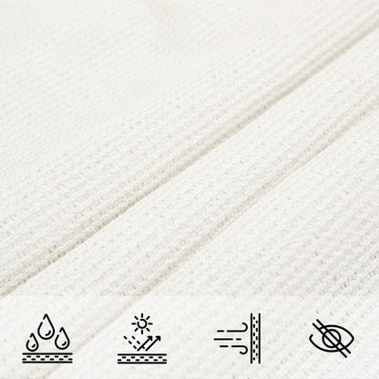 vidaXL Sunshade Sail 160 g/m² White 7x7 m HDPE