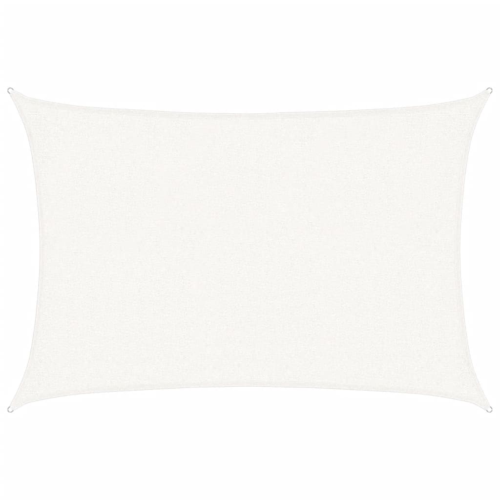 vidaXL Sunshade Sail 160 g/m² White 2x2.5 m HDPE