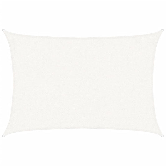 vidaXL Sunshade Sail 160 g/m² White 2x2.5 m HDPE