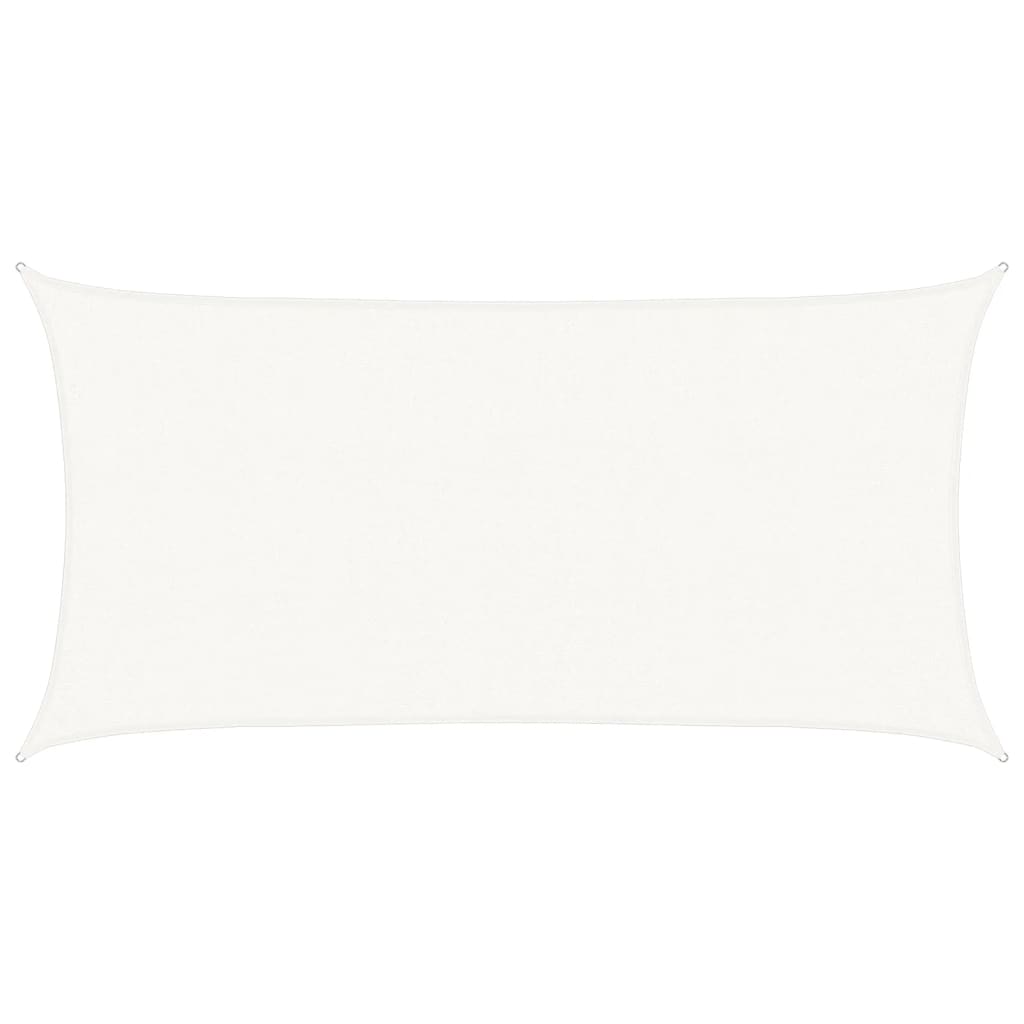 vidaXL Sunshade Sail 160 g/m² White 2x3.5 m HDPE