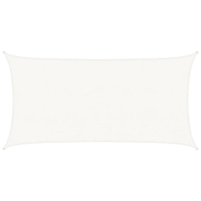 vidaXL Sunshade Sail 160 g/m² White 2x3.5 m HDPE