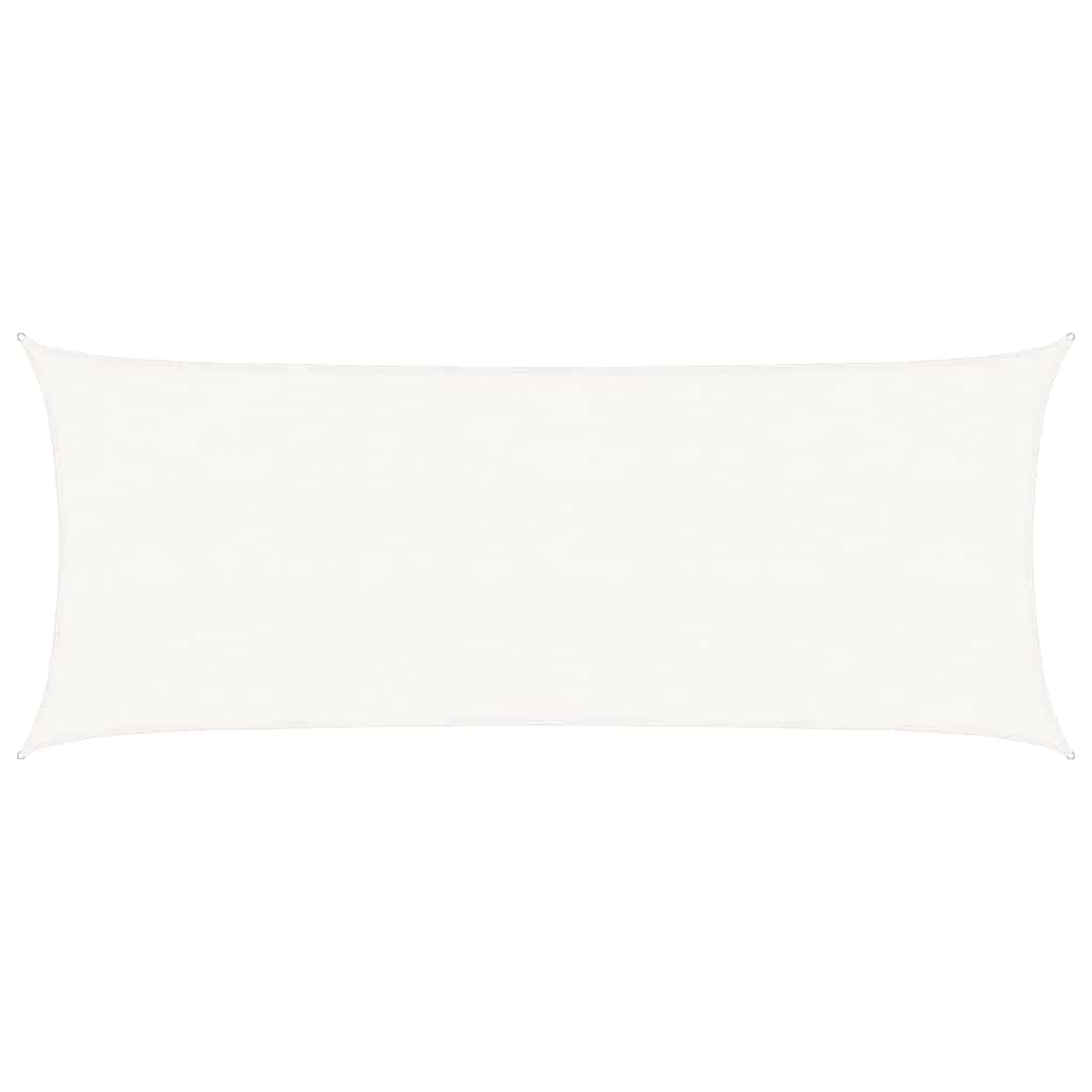 311231 vidaXL Sunshade Sail 160 g/m² White 2x5 m HDPE