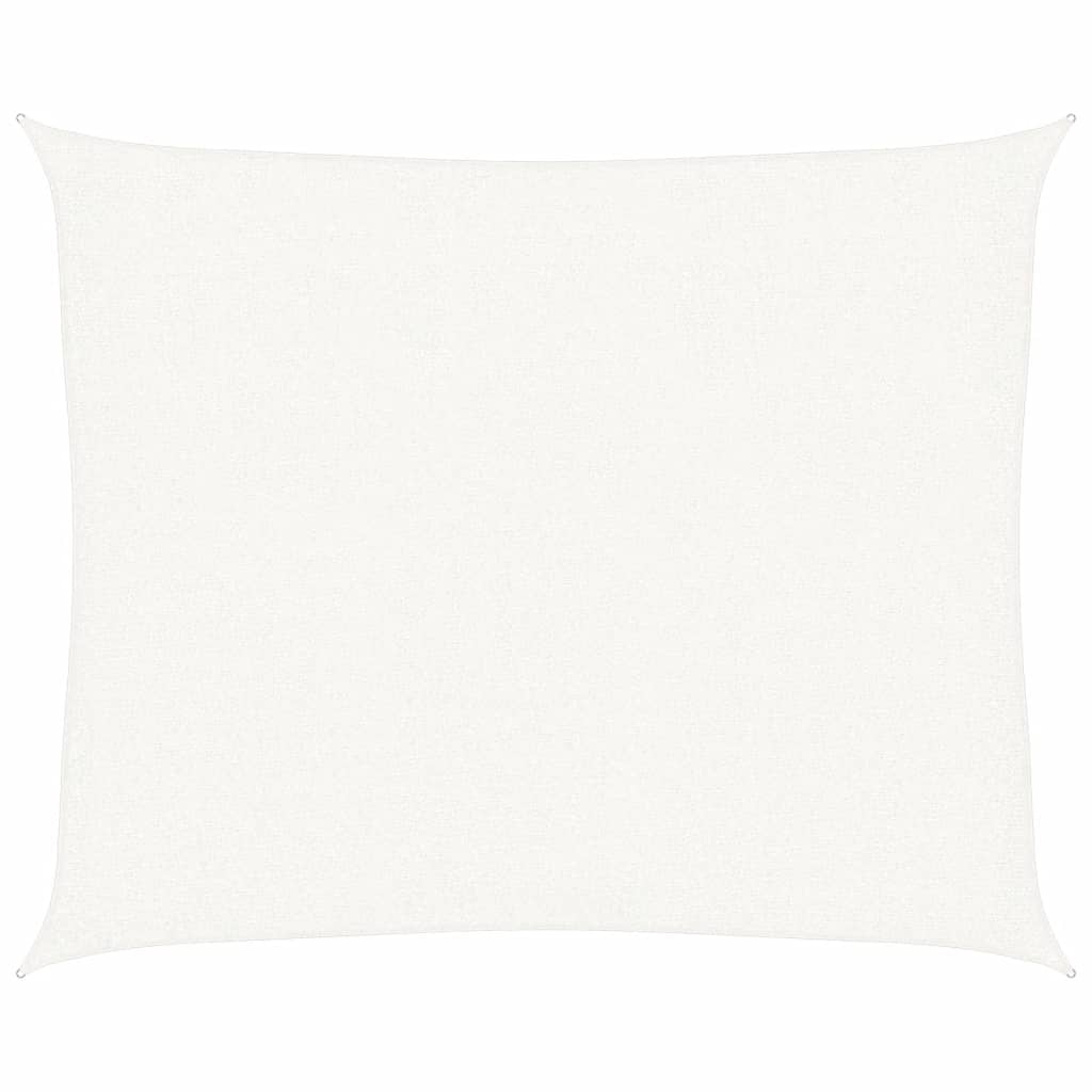 vidaXL Sunshade Sail 160 g/m² White 2.5x3 m HDPE