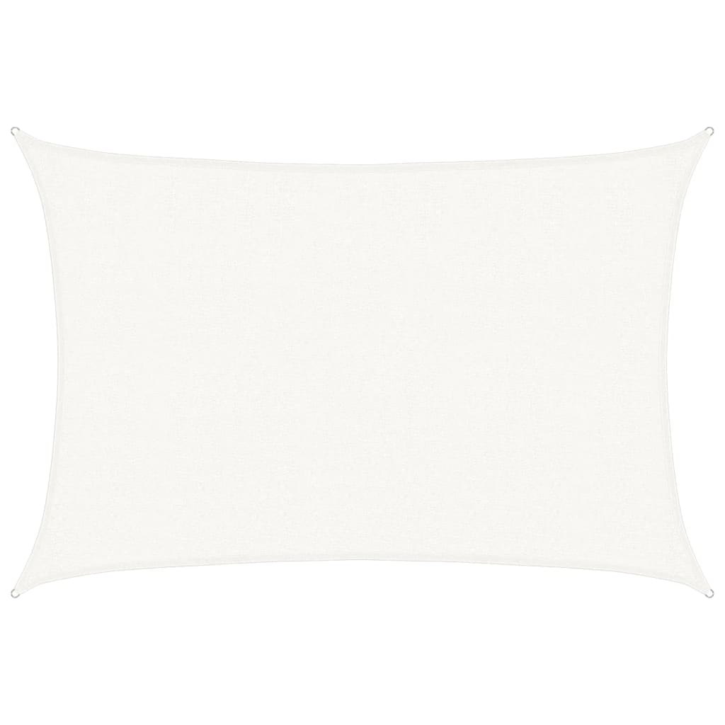 vidaXL Sunshade Sail 160 g/m² White 2.5x4 m HDPE