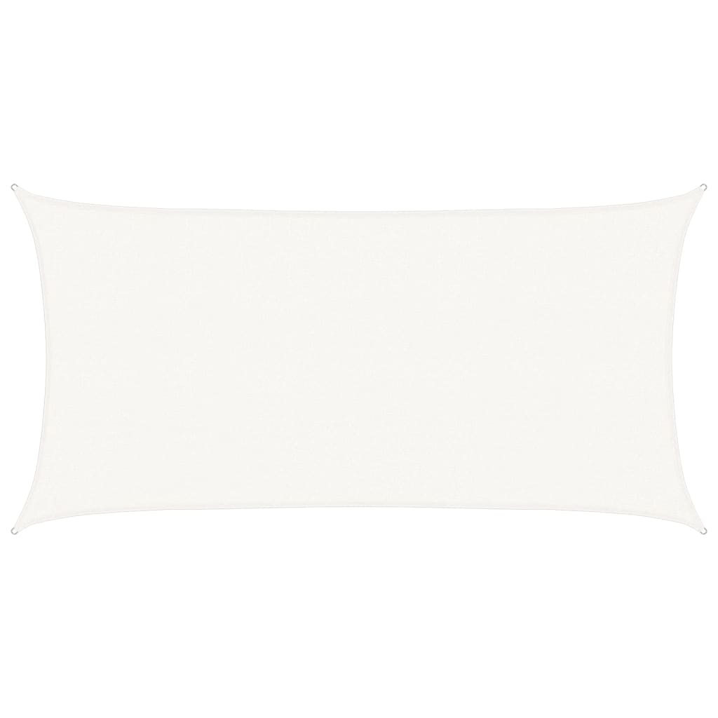 vidaXL Sunshade Sail 160 g/m² White 2.5x5 m HDPE