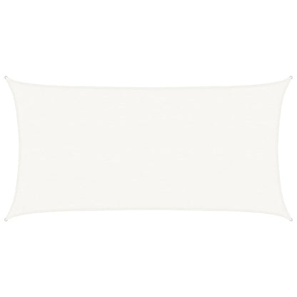 vidaXL Sunshade Sail 160 g/m² White 2.5x5 m HDPE