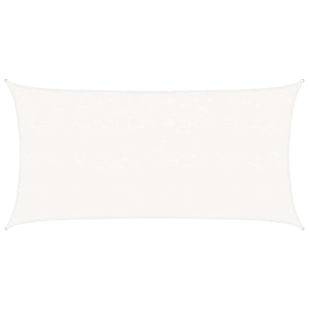 311236 vidaXL Sunshade Sail 160 g/m² White 2,5x5 m HDPE