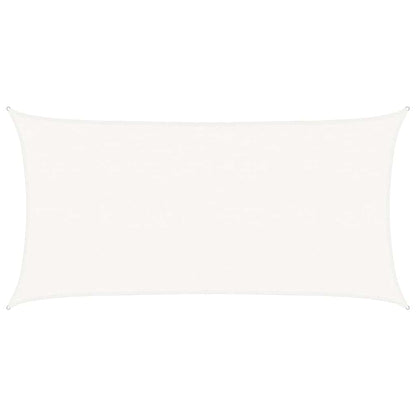311236 vidaXL Sunshade Sail 160 g/m² White 2,5x5 m HDPE