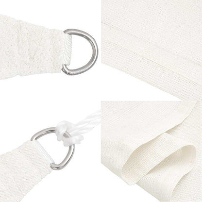 vidaXL Sunshade Sail 160 g/m² White 2.5x5 m HDPE