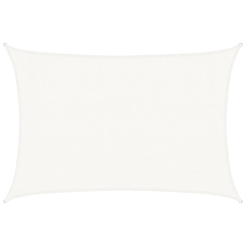 vidaXL Sunshade Sail 160 g/m² White 3x4 m HDPE