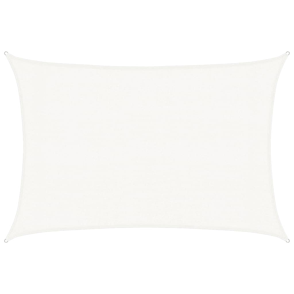 vidaXL Sunshade Sail 160 g/m² White 3x4.5 m HDPE