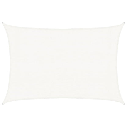 vidaXL Sunshade Sail 160 g/m² White 3x4.5 m HDPE