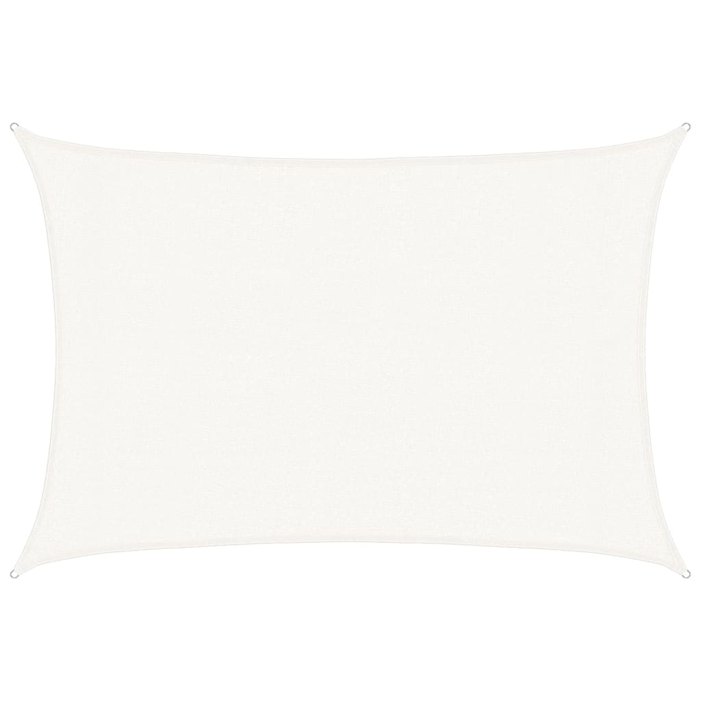 vidaXL Sunshade Sail 160 g/m² White 3x5 m HDPE