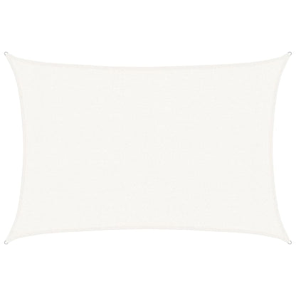 vidaXL Sunshade Sail 160 g/m² White 3x5 m HDPE