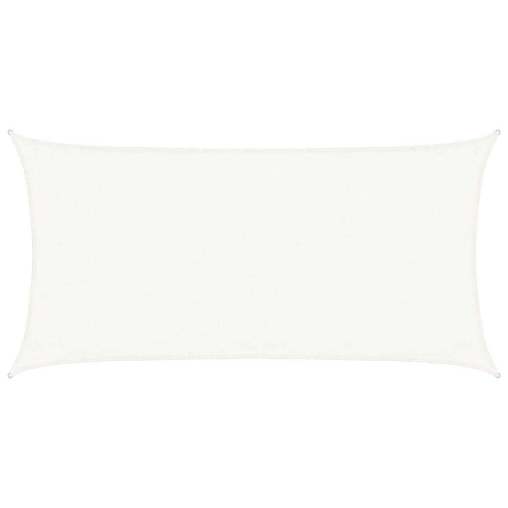 vidaXL Sunshade Sail 160 g/m² White 3x6 m HDPE