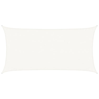 vidaXL Sunshade Sail 160 g/m² White 3x6 m HDPE