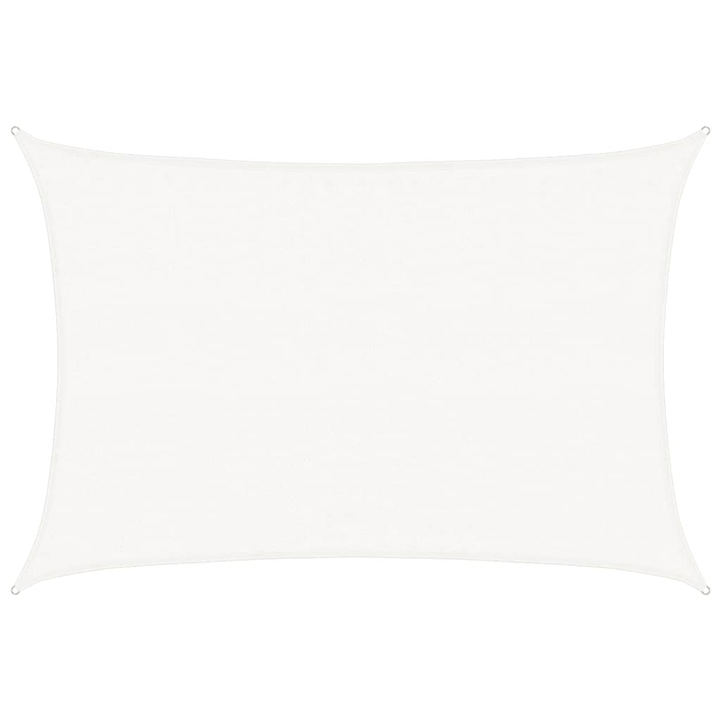 vidaXL Sunshade Sail 160 g/m² White 3.5x4.5 m HDPE