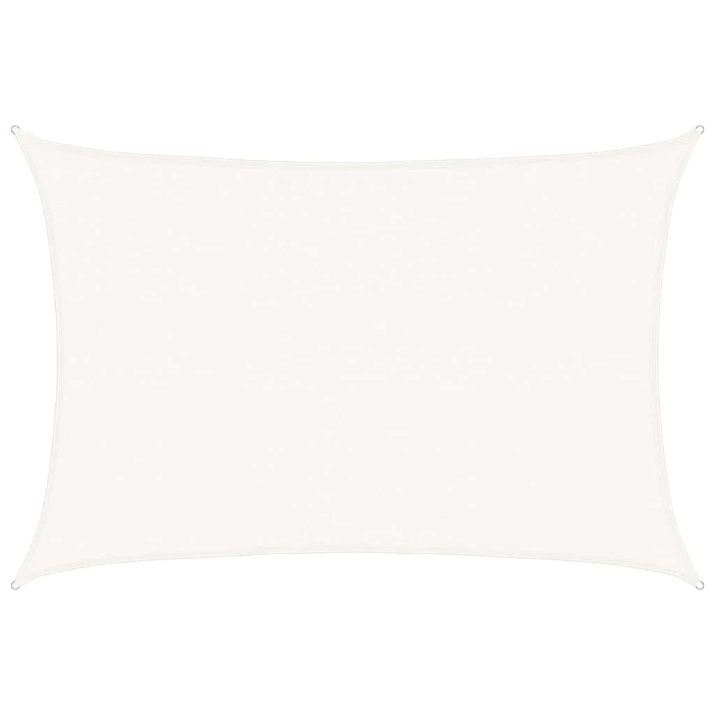 vidaXL Sunshade Sail 160 g/m² White 3.5x5 m HDPE