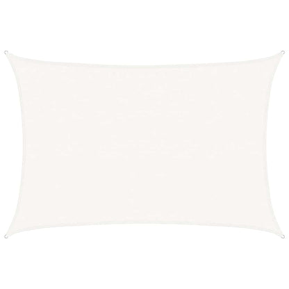 vidaXL Sunshade Sail 160 g/m² White 3.5x5 m HDPE