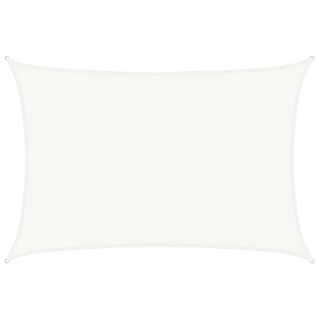vidaXL Sunshade Sail 160 g/m² White 4x5 m HDPE