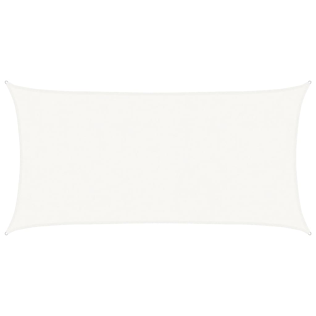 vidaXL Sunshade Sail 160 g/m² White 4x7 m HDPE