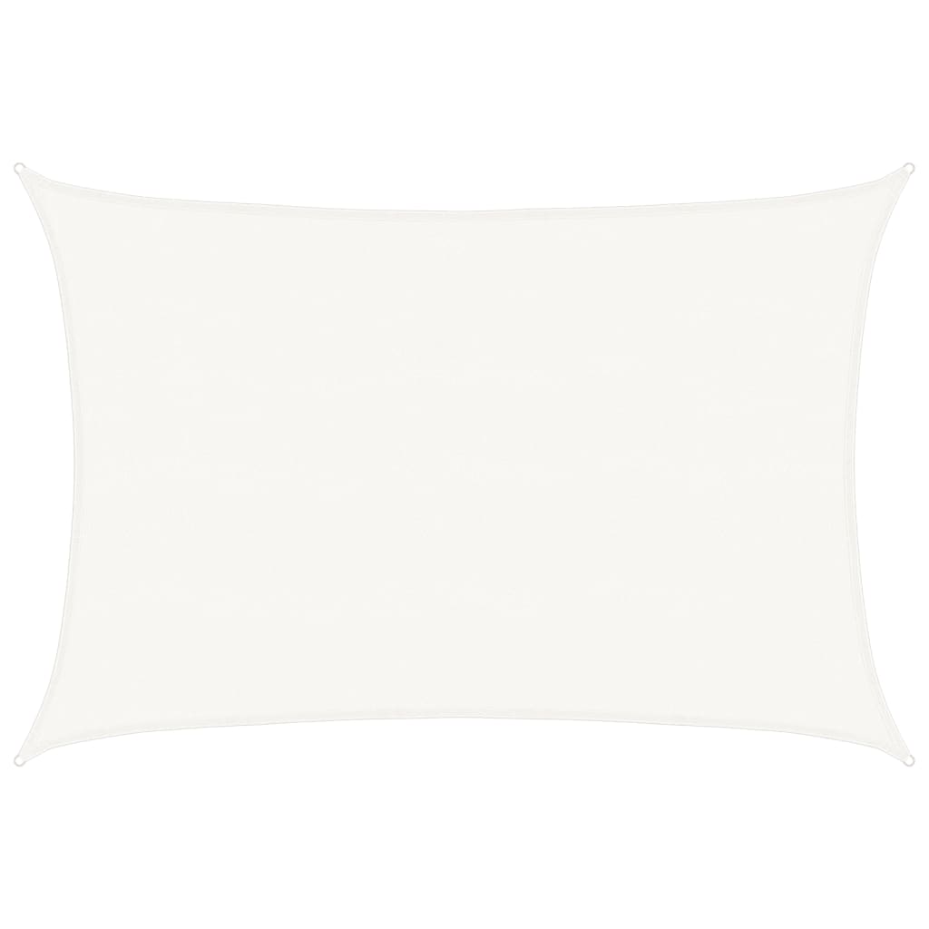 vidaXL Sunshade Sail 160 g/m² White 5x6 m HDPE