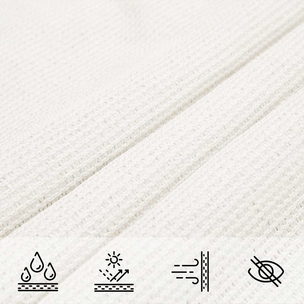 vidaXL Sunshade Sail 160 g/m² White 5x7 m HDPE