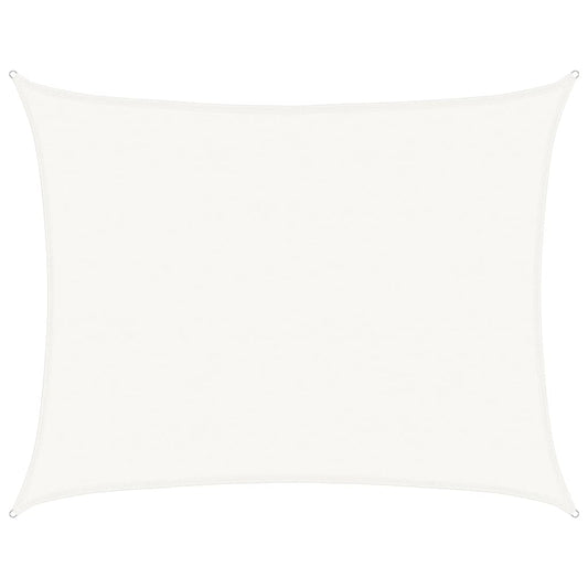 vidaXL Sunshade Sail 160 g/m² White 6x7 m HDPE