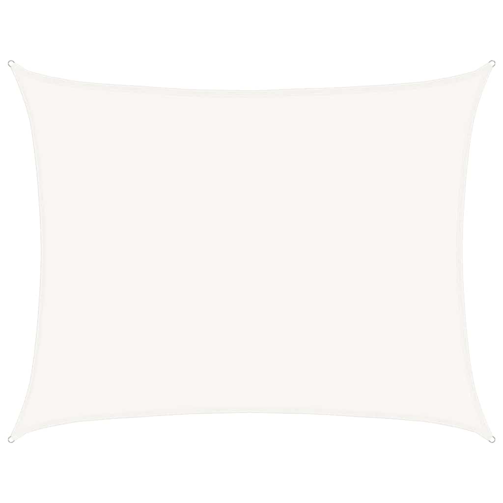 311250 vidaXL Sunshade Sail 160 g/m² White 6x8 m HDPE