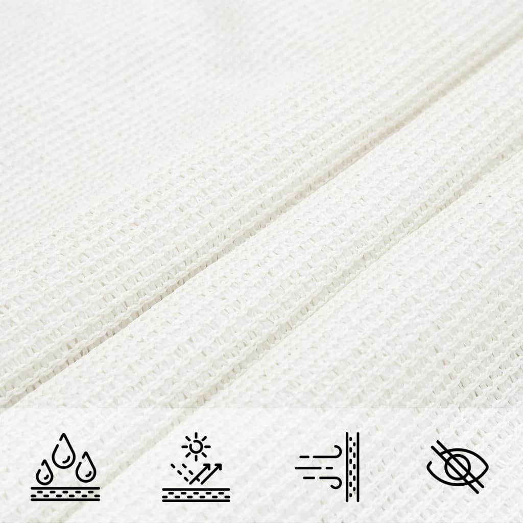 vidaXL Sunshade Sail 160 g/m² White 2.5x2.5x3.5 m HDPE