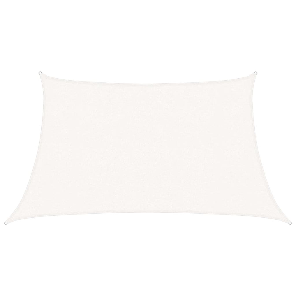 vidaXL Sunshade Sail 160 g/m² White 3/4x2 m HDPE