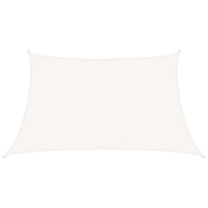 vidaXL Sunshade Sail 160 g/m² White 3/4x2 m HDPE