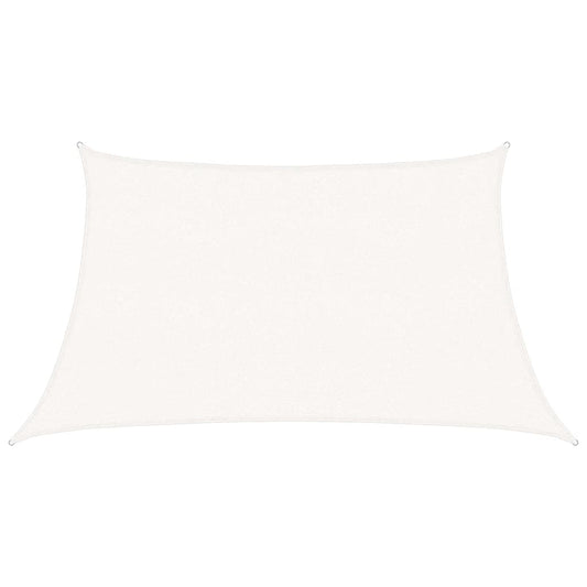 vidaXL Sunshade Sail 160 g/m² White 3/4x2 m HDPE