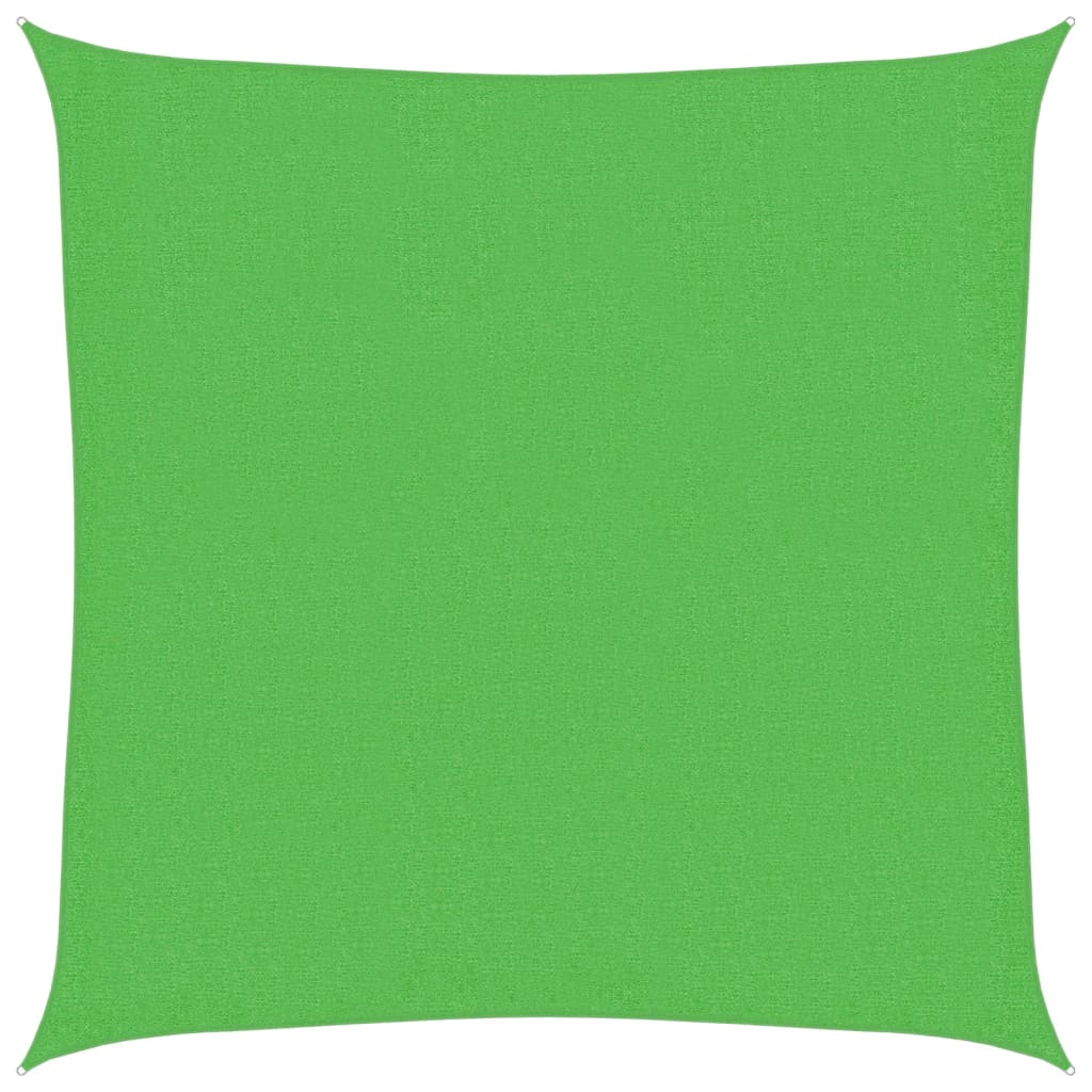 vidaXL Sunshade Sail 160 g/m² Light Green 2x2 m HDPE