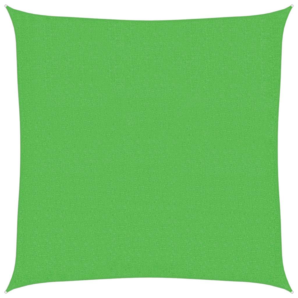 vidaXL Sunshade Sail 160 g/m² Light Green 2x2 m HDPE