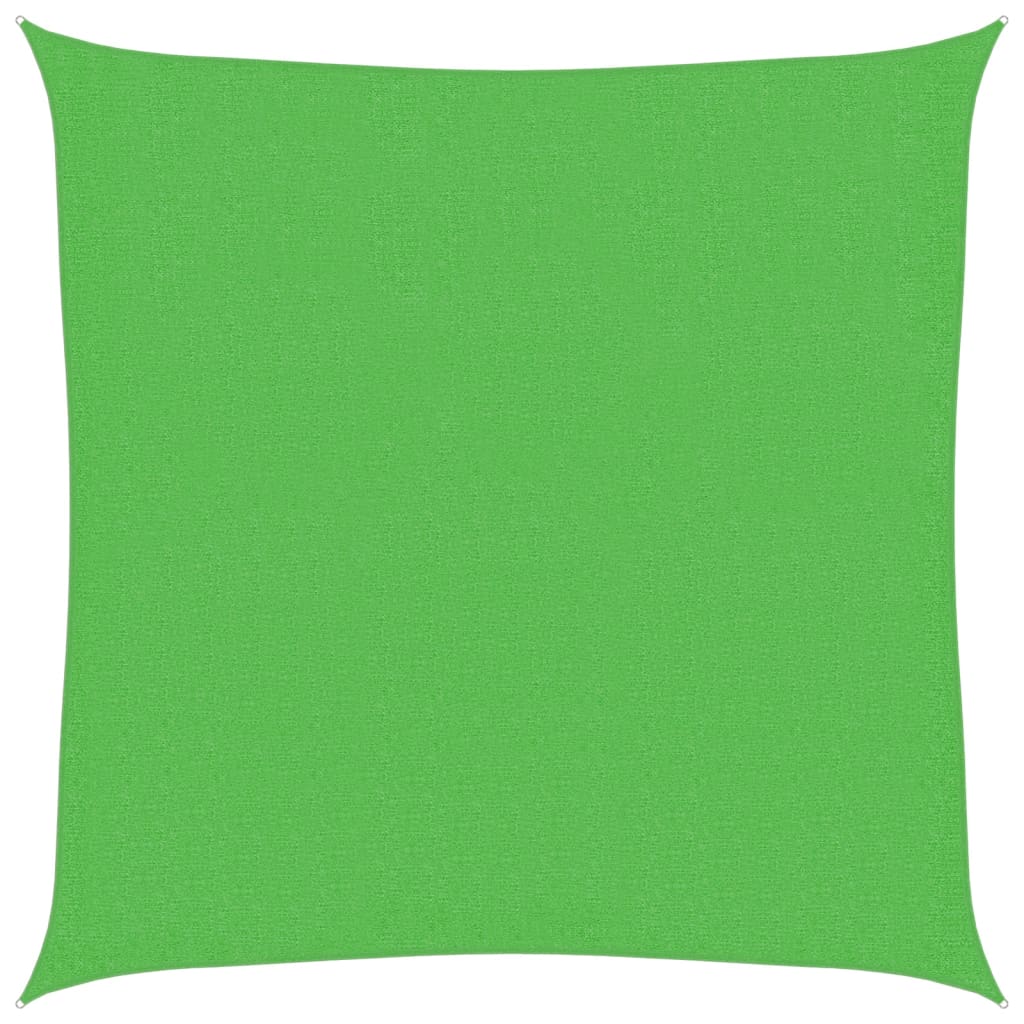 vidaXL Sunshade Sail 160 g/m² Light Green 3.6x3.6 m HDPE