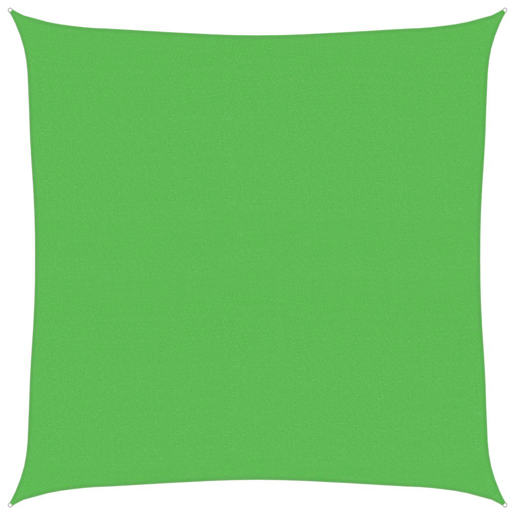 vidaXL Sunshade Sail 160 g/m² Light Green 6x6 m HDPE
