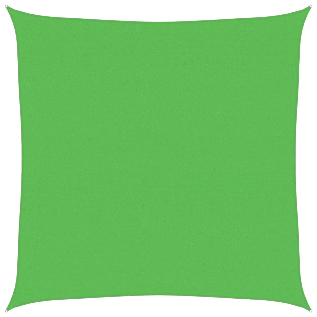 vidaXL Sunshade Sail 160 g/m² Light Green 6x6 m HDPE