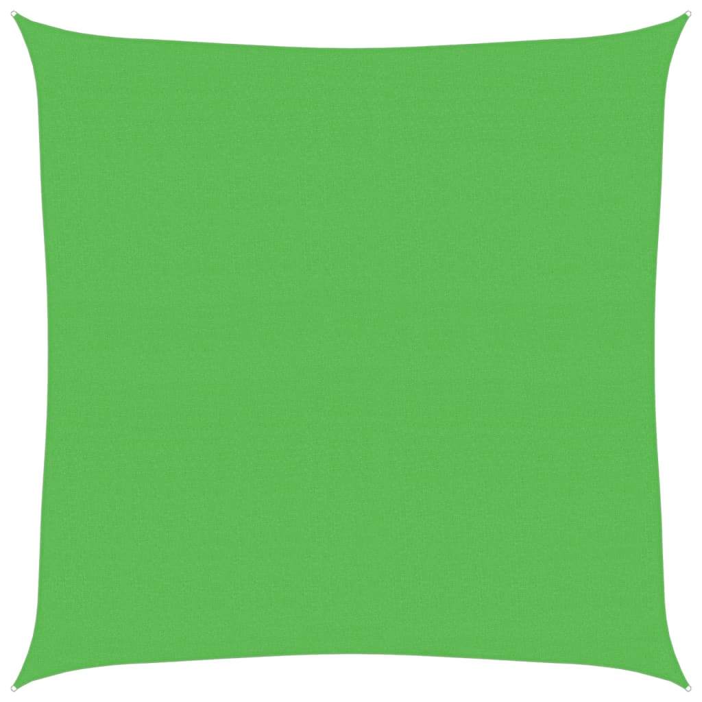 vidaXL Sunshade Sail 160 g/m² Light Green 7x7 m HDPE