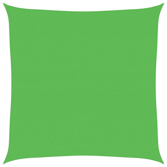 vidaXL Sunshade Sail 160 g/m² Light Green 7x7 m HDPE