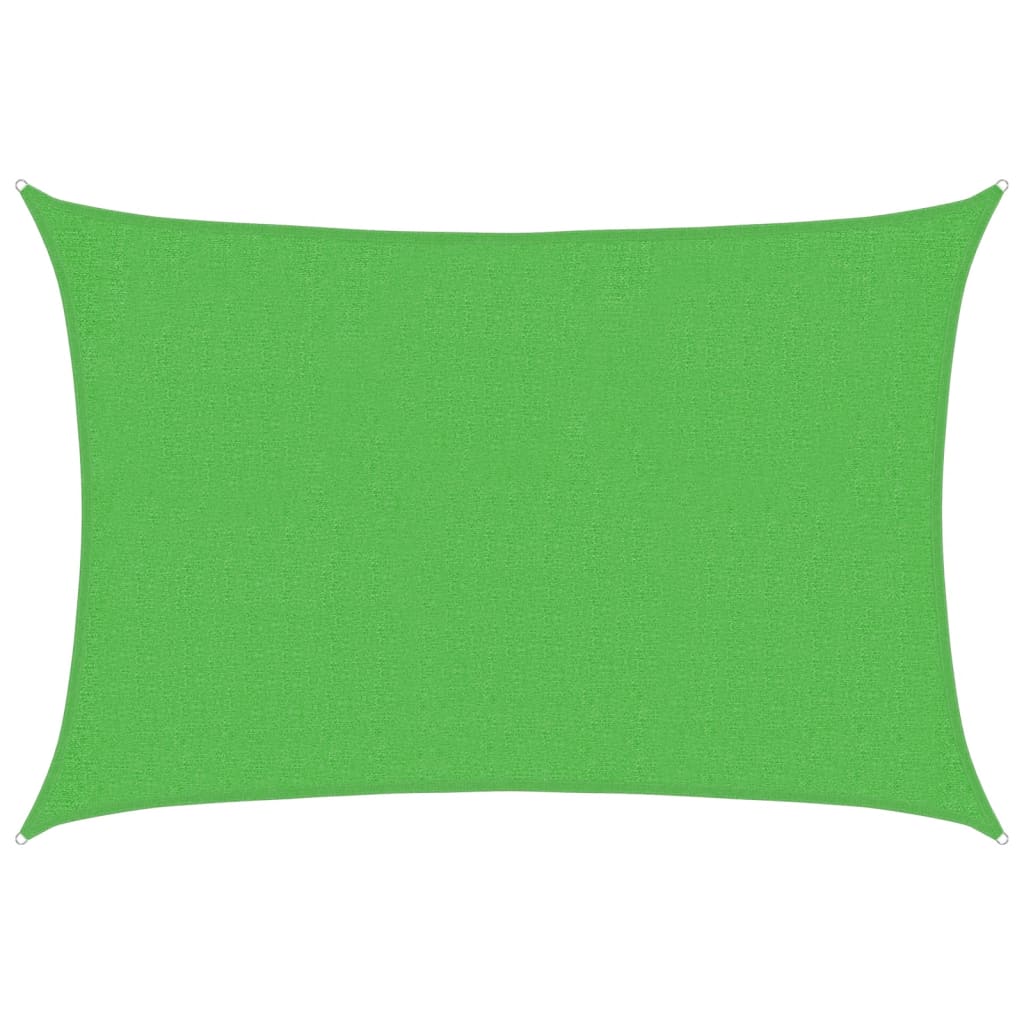 vidaXL Sunshade Sail 160 g/m² Light Green 2x2.5 m HDPE