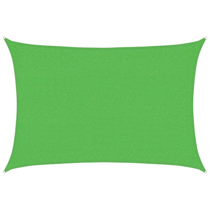 vidaXL Sunshade Sail 160 g/m² Light Green 2x3 m HDPE