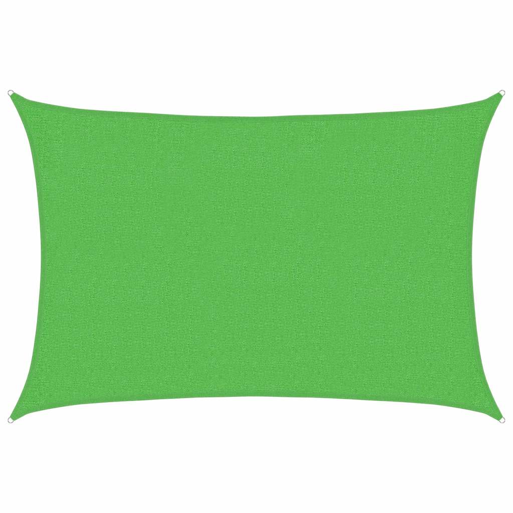 vidaXL Sunshade Sail 160 g/m² Light Green 2x3 m HDPE
