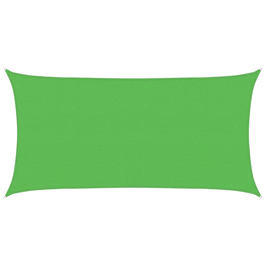 vidaXL Sunshade Sail 160 g/m² Light Green 2x4 m HDPE
