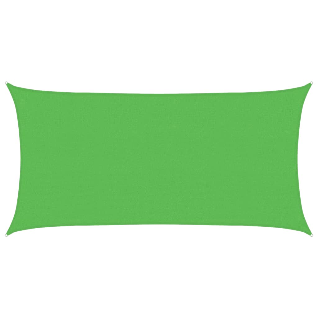 vidaXL Sunshade Sail 160 g/m² Light Green 2x4 m HDPE