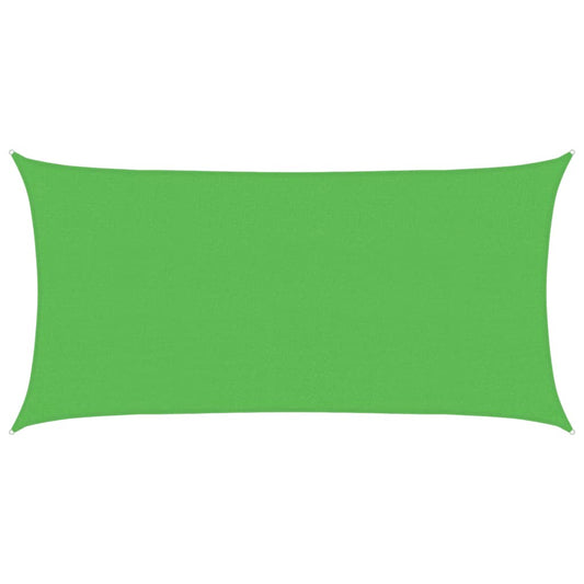vidaXL Sunshade Sail 160 g/m² Light Green 2x4 m HDPE