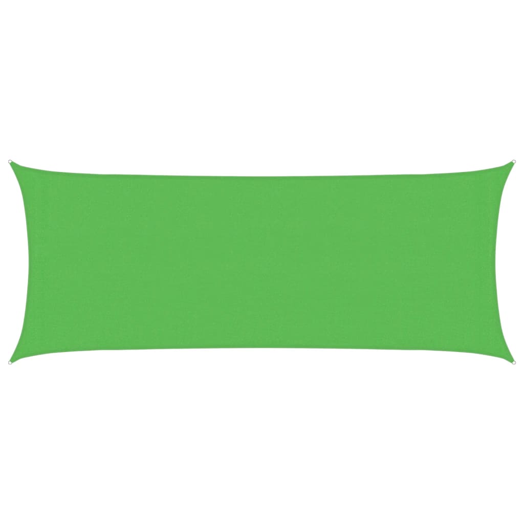 vidaXL Sunshade Sail 160 g/m² Light Green 2x5 m HDPE