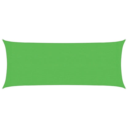 vidaXL Sunshade Sail 160 g/m² Light Green 2x5 m HDPE