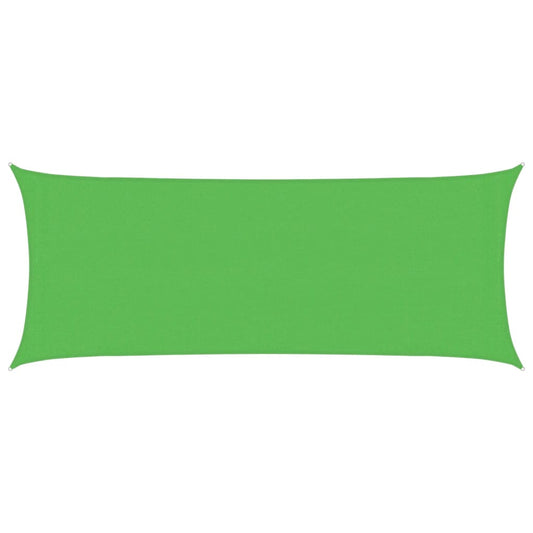 vidaXL Sunshade Sail 160 g/m² Light Green 2x5 m HDPE