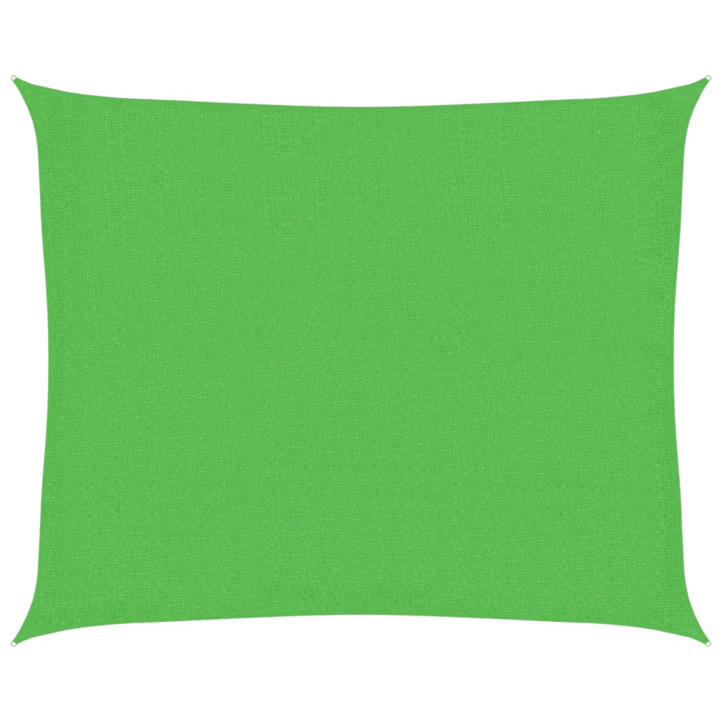 vidaXL Sunshade Sail 160 g/m² Light Green 2.5x3 m HDPE